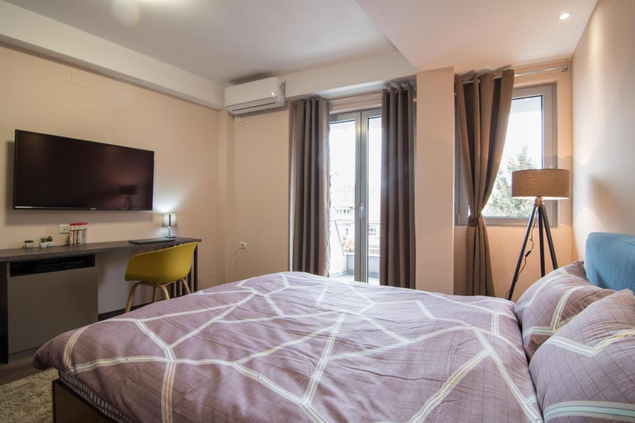 Vanilla Boutique Apartments Szkopje Kültér fotó